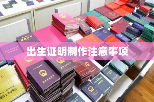 洮南出生证明制作注意事项