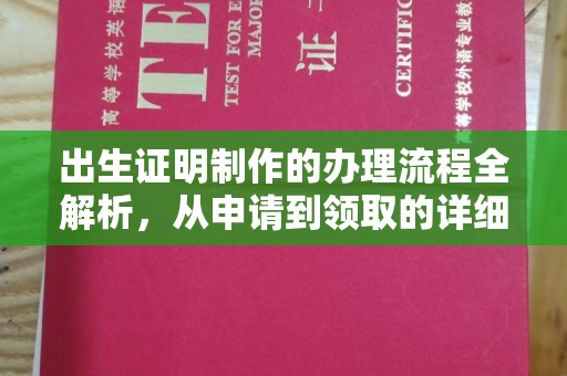 洮南出生证明制作的办理流程全解析，从申请到领取的详细指南