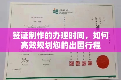 洮南签证制作的办理时间，如何高效规划您的出国行程