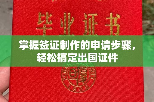 洮南掌握签证制作的申请步骤，轻松搞定出国证件