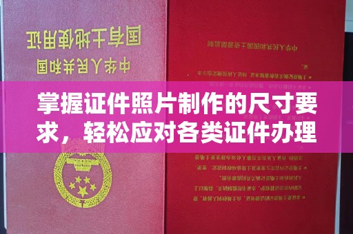 洮南掌握证件照片制作的尺寸要求，轻松应对各类证件办理
