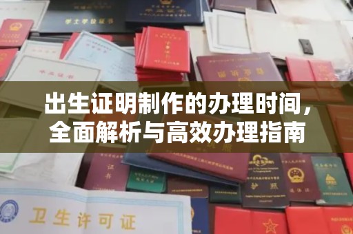 洮南出生证明制作的办理时间，全面解析与高效办理指南