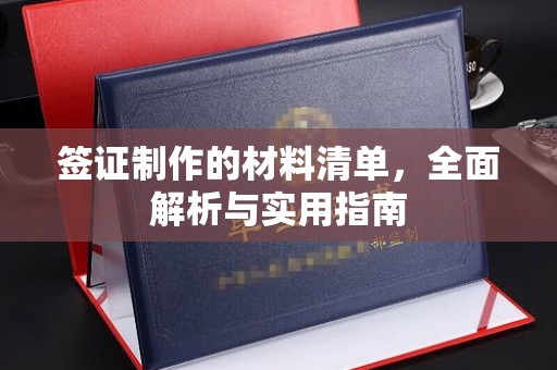 洮南签证制作的材料清单，全面解析与实用指南