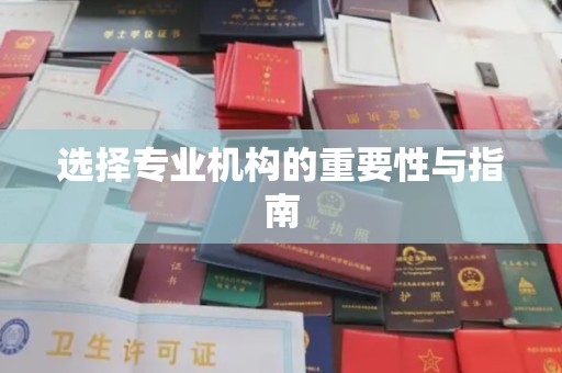 洮南选择专业机构的重要性与指南
