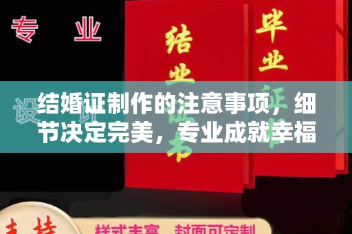 洮南结婚证制作的注意事项，细节决定完美，专业成就幸福
